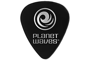 Planet Waves 1CBK4-100 Celluloid Black .70mm Guitar Pick (Pack of 100)