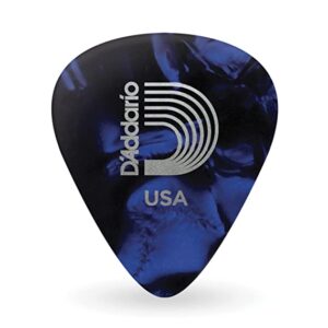 Planet Waves 1CBUP4-100 Blue Pearl Celluloid Guitar Picks, 100 pack, Medium