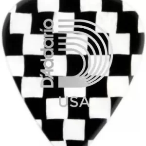 Planet Waves 1CCB2-10 Checkerboard pack of 10 Celluloid Guitar Pick  (Pack of 10)
