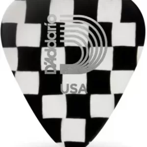 Planet Waves 1CCB4-100 Checkerboard Celluloid Med Guitar Pick  (Pack of 100)