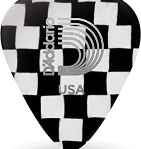Planet Waves 1CCB6-100 Checkerboard Celluloid Guitar Picks, Heavy, 100 Pack