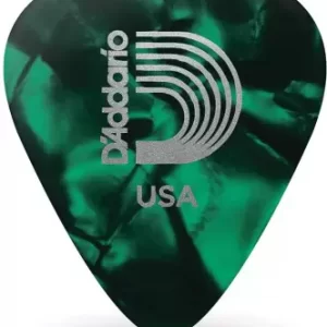 Planet Waves 1CGP2-100 Green Pearl Celluloid Light Guitar Pick  (Pack of 100)