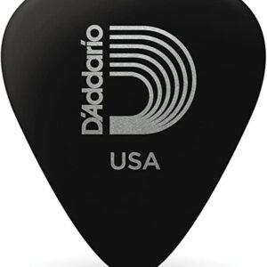 Planet Waves Black 1CBK6-100 Celluloid Guitar Picks, 100 pack, Heavy