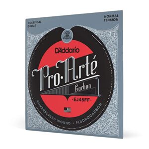 D'Addario EJ45FF ProArte Carbon Classical Guitar Strings, Dynacore Basses, Normal Tension