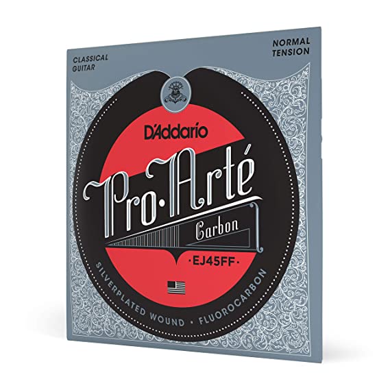 D'Addario EJ45FF ProArte Carbon Classical Guitar Strings, Dynacore Basses, Normal Tension