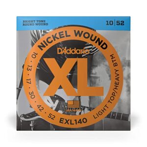 D'Addario EXL140 Nickel Wound 10-52 Light Electric Guitar Strings