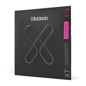 D'Addario XTE0942 XT Nickel Plated Steel Electric Guitar Strings, Super Light, 09-42