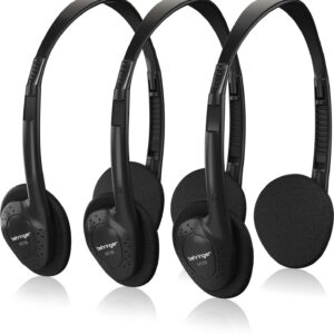 Behringer HO 66 Stereo Headphones 3-Multipack Black