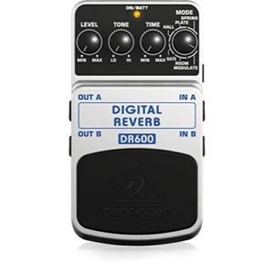 Behringer DR600 DIGITAL REVERB Digital Stereo Reverb Effects Pedal