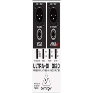 Behringer ULTRA-DI DI20 Professional Active 2-Channel DI-Box/Splitter