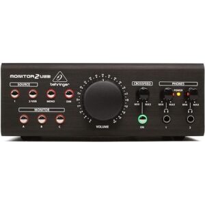 Behringer MONITOR2USB High-End Speaker and Headphone Monitoring Controller with VCA Control and USB Audio Interface