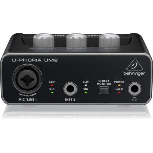 Behringer U-PHORIA UM2 2 x 2 Audio interfacce with USB 2.0