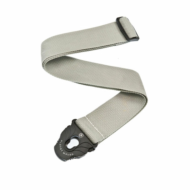 Planet Waves PWSPL205 Planet Lock Guitar Strap, Polypropylene, Silver