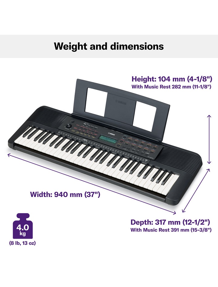 Yamaha PSRE273 Portable Keyboard With 61 Keys Musicville
